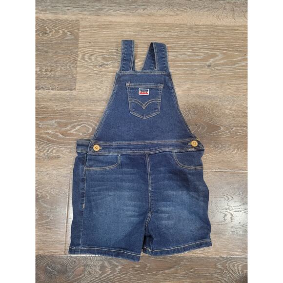 Levi's Toddler Overalls‎ Bib Shorts Denim Jeans NWOT Size 3t #8 - Picture 1 of 4